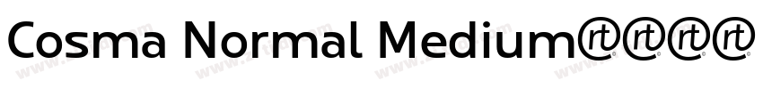 Cosma Normal Medium字体转换
